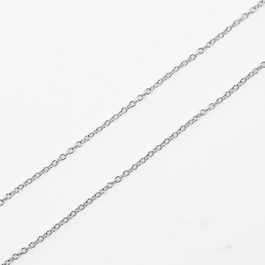 TIFFANY&Co. Necklace Pt950Platinum Silver Top width 0.2" By the yard Women Used Authentic