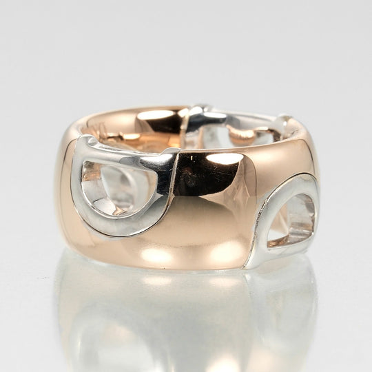 Damiani Ring K18 Gold, Diamond, PG WG gold Fine jewelry D icon Women Used Authentic