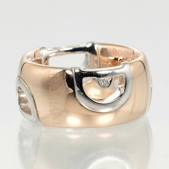 Damiani Ring K18 Gold, Diamond, PG WG gold Fine jewelry D icon Women Used Authentic
