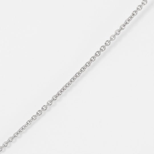 BVLGARI Necklace K18 White Gold, 16P Diamond Silver 9.53g Latin cross Women Used Authentic
