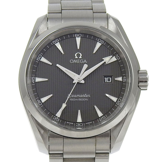 OMEGA Watches Quartz 213.10.39.61.06.001 Stainless Steel Silver Seamaster Aqua Terra black dial mens Used Authentic