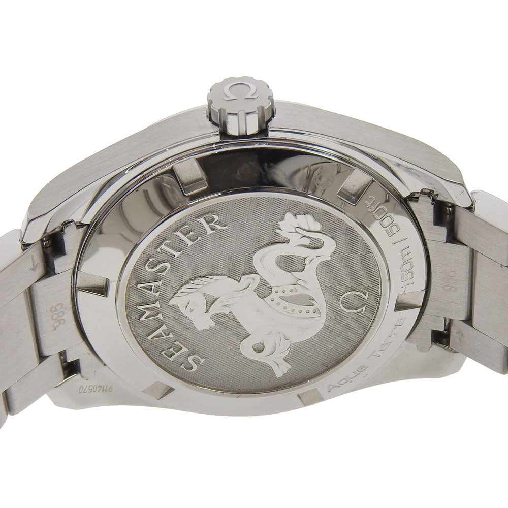 OMEGA Watches Quartz 213.10.39.61.06.001 Stainless Steel Silver Seamaster Aqua Terra black dial mens Used Authentic
