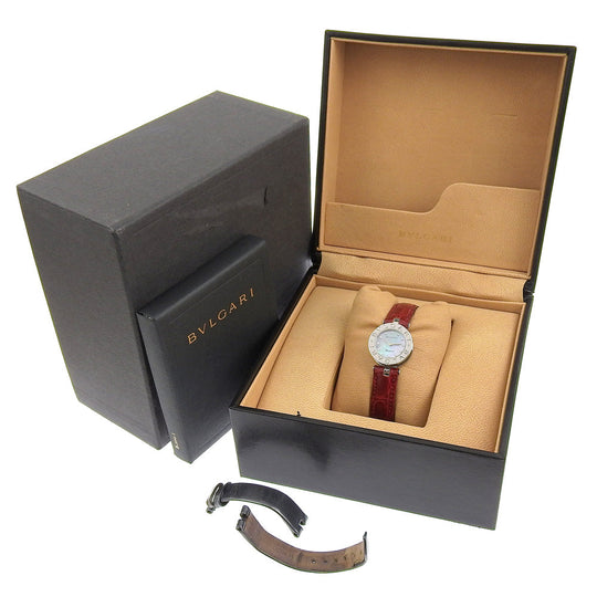 BVLGARI Watches Quartz BZ22S Stainless Steel Silver Be zero one B-zero1 Blue shell dial Women Used Authentic