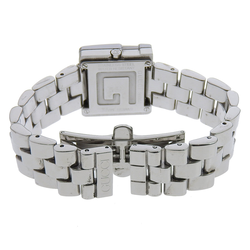 GUCCI Watches Quartz 3600J Stainless Steel Silver G watch black dial Women Used Authentic