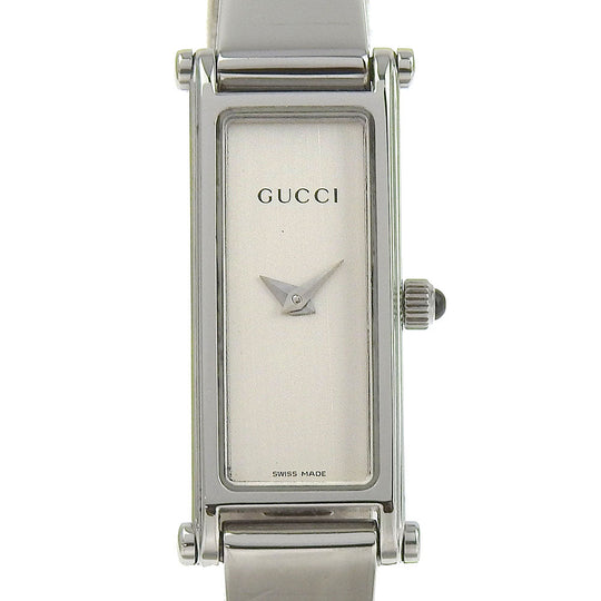 GUCCI Watches Quartz 1500L Stainless Steel Silver Silver dial Women Used Authentic