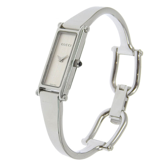 GUCCI Watches Quartz 1500L Stainless Steel Silver Silver dial Women Used Authentic