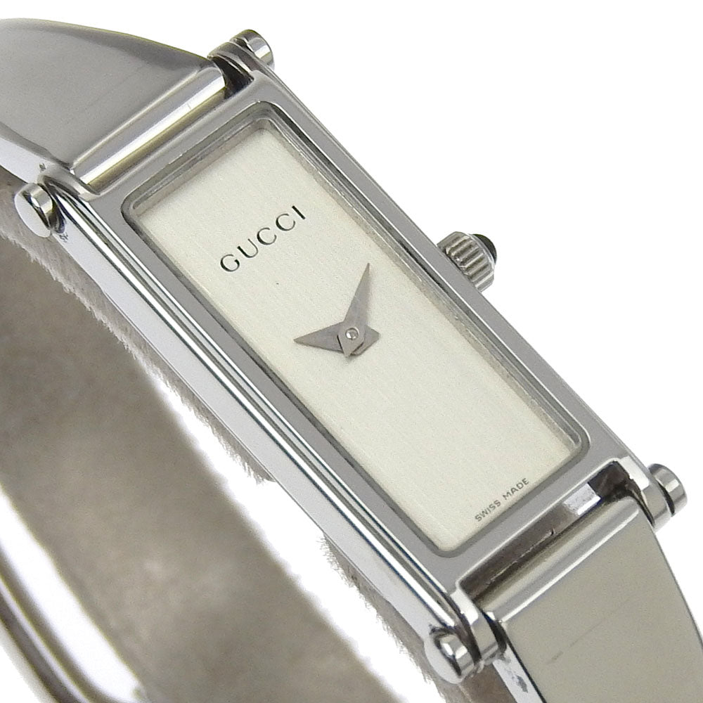 GUCCI Watches Quartz 1500L Stainless Steel Silver Silver dial Women Used Authentic