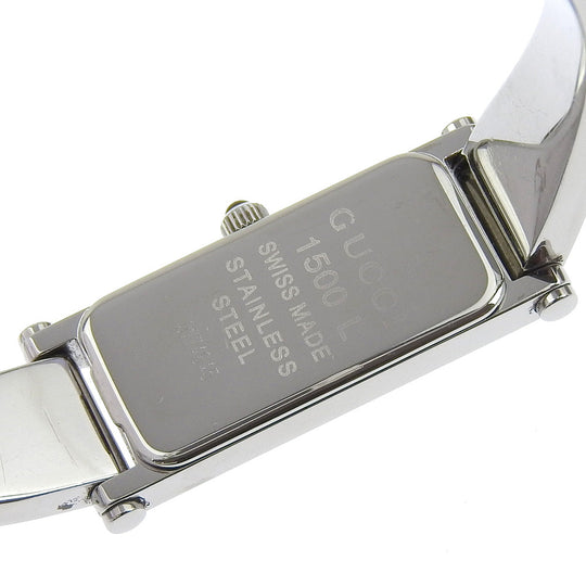 GUCCI Watches Quartz 1500L Stainless Steel Silver Silver dial Women Used Authentic