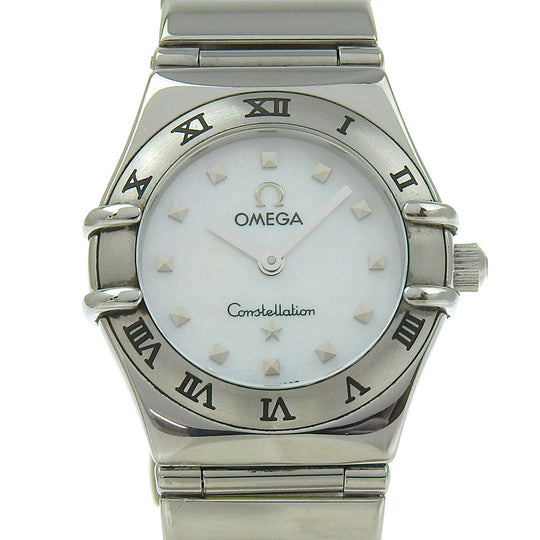 OMEGA Watches Quartz 1561.71 Stainless Steel Silver My choice Constellation Mini White shell dial Women Used Authentic
