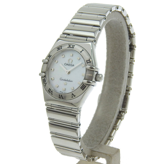 OMEGA Watches Quartz 1561.71 Stainless Steel Silver My choice Constellation Mini White shell dial Women Used Authentic