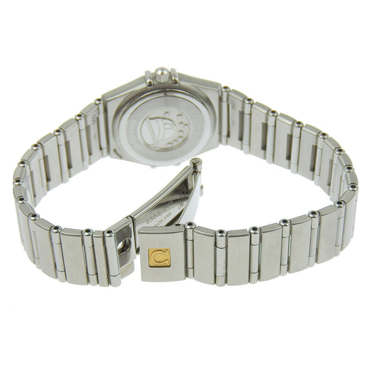 OMEGA Watches Quartz 1563.86 Stainless Steel, Diamond Silver Limited to 1999 pieces cindy crawford Constellation Mini Blue dial Women Used Authentic