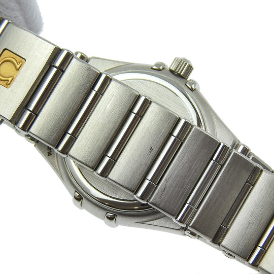 OMEGA Watches Quartz 1563.86 Stainless Steel, Diamond Silver Limited to 1999 pieces cindy crawford Constellation Mini Blue dial Women Used Authentic