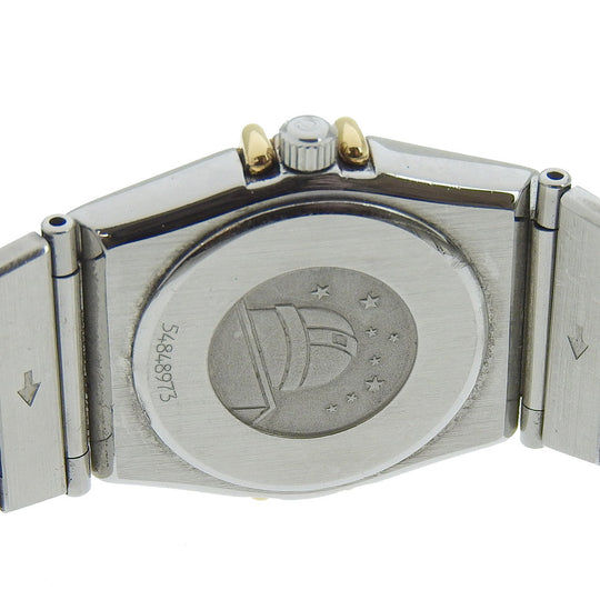 OMEGA Watches Quartz Plated Gold , Stainless Steel gold Constellation gold dial Women Used Authentic