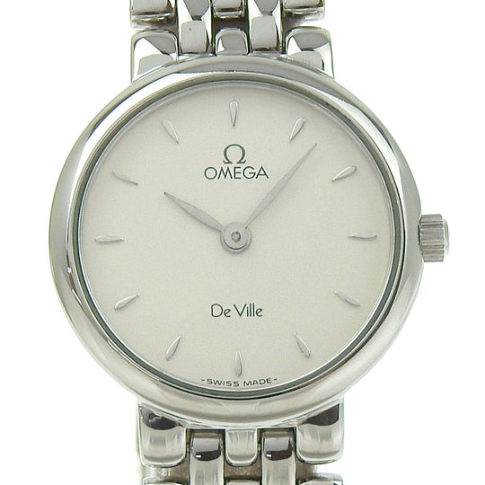 OMEGA Watches Quartz 4570.31 Stainless Steel Silver Devil Silver dial Women Used Authentic