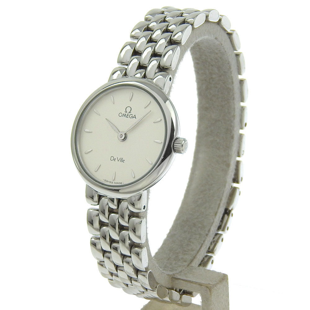 OMEGA Watches Quartz 4570.31 Stainless Steel Silver Devil Silver dial Women Used Authentic