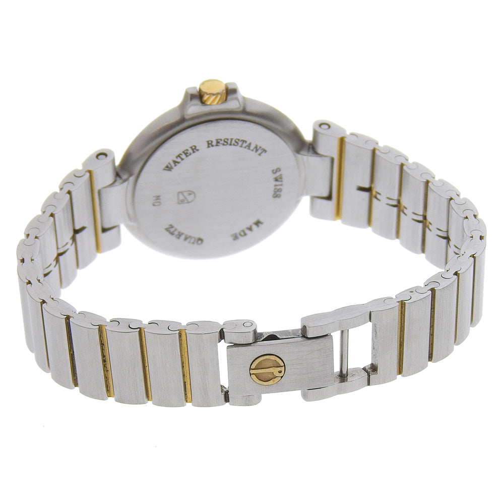 Dunhill Watches Quartz Stainless Steel , Plated Gold Silver 12P diamond Millennium black dial Women Used Authentic