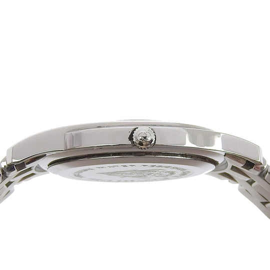 GUCCI Watches Quartz 5500M Stainless Steel Silver black dial mens Used Authentic