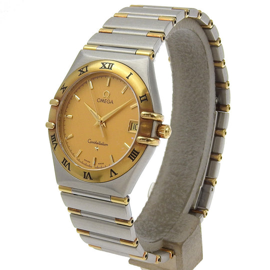 OMEGA Watches Quartz 1212.1 Stainless Steel gold Constellation gold dial mens Used Authentic