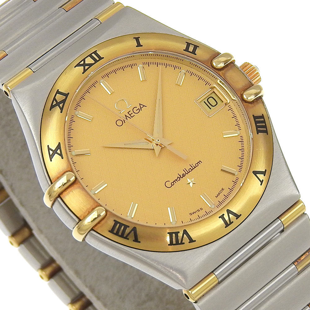 OMEGA Watches Quartz 1212.1 Stainless Steel gold Constellation gold dial mens Used Authentic