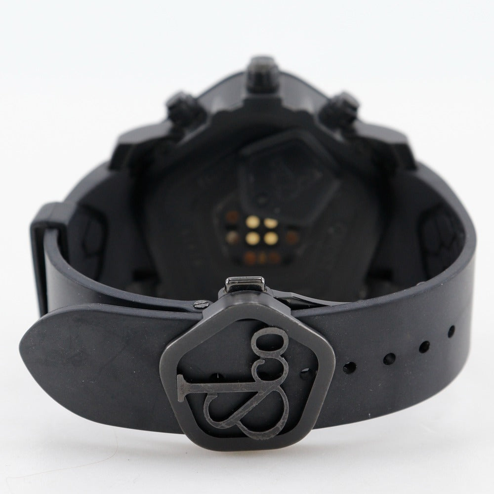 JACOB&CO Watches Quartz JC-GST-WHD Stainless Steel, Rubber black GMT 5 Time Zone Ghost black dial mens Used Authentic