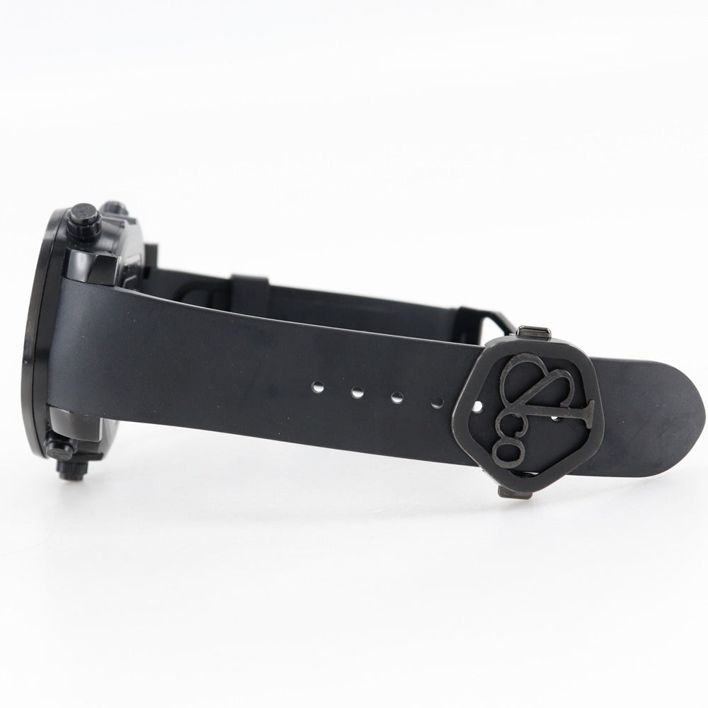 JACOB&CO Watches Quartz JC-GST-WHD Stainless Steel, Rubber black GMT 5 Time Zone Ghost black dial mens Used Authentic