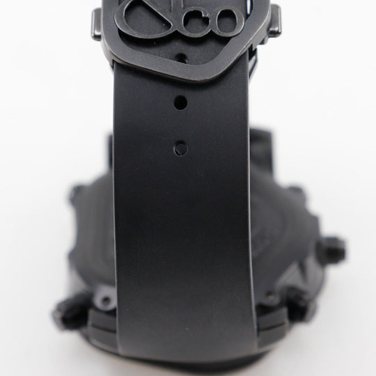 JACOB&CO Watches Quartz JC-GST-WHD Stainless Steel, Rubber black GMT 5 Time Zone Ghost black dial mens Used Authentic