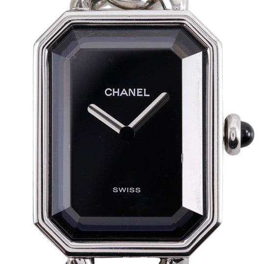 CHANEL Watches Quartz H0452 Stainless Steel Silver Premiere S black dial Women S Used Authentic