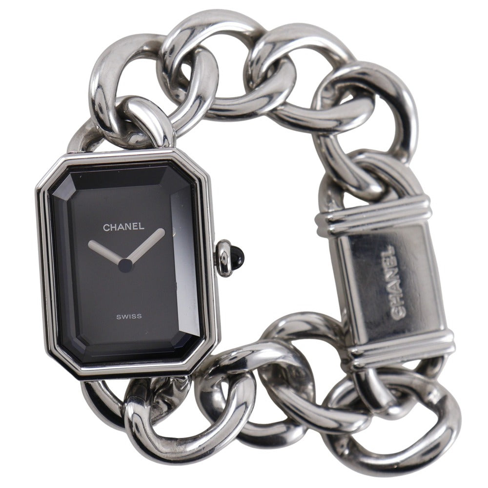 CHANEL Watches Quartz H0452 Stainless Steel Silver Premiere S black dial Women S Used Authentic