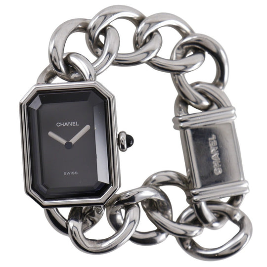 CHANEL Watches Quartz H0452 Stainless Steel Silver Premiere S black dial Women S Used Authentic