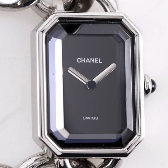 CHANEL Watches Quartz H0452 Stainless Steel Silver Premiere S black dial Women S Used Authentic