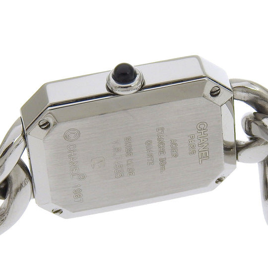 CHANEL Watches Quartz H0452 Stainless Steel Silver Premiere S black dial Women S Used Authentic