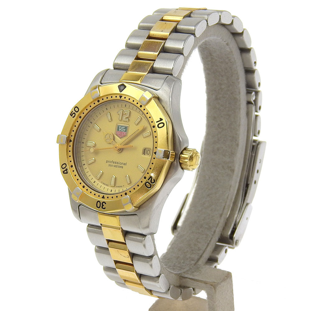 TAG HEUER Watches Quartz WK1321 Plated Gold , Stainless Steel gold Professional Date 200 gold dial Women Used Authentic