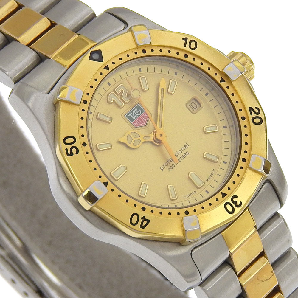 TAG HEUER Watches Quartz WK1321 Plated Gold , Stainless Steel gold Professional Date 200 gold dial Women Used Authentic