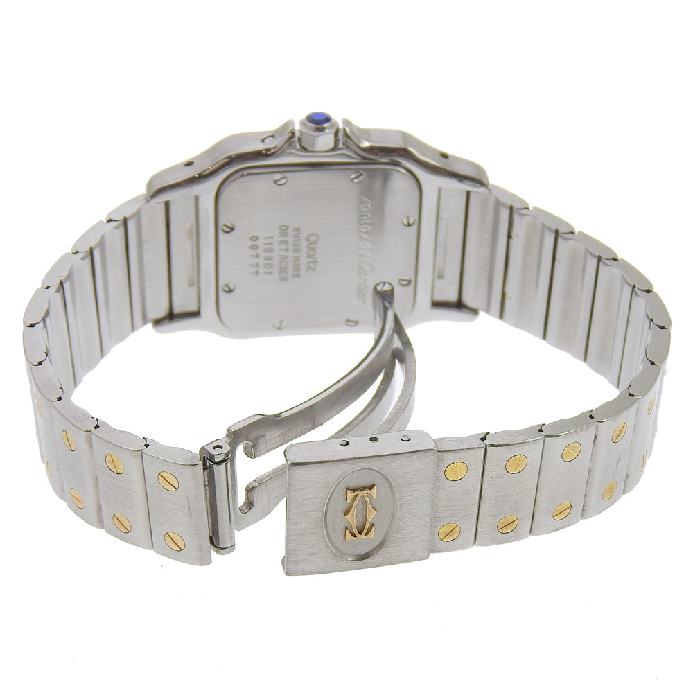 CARTIER Watches Quartz W20007C4 Stainless Steel , YG Silver Moon phase Santos Galve LM beige dial