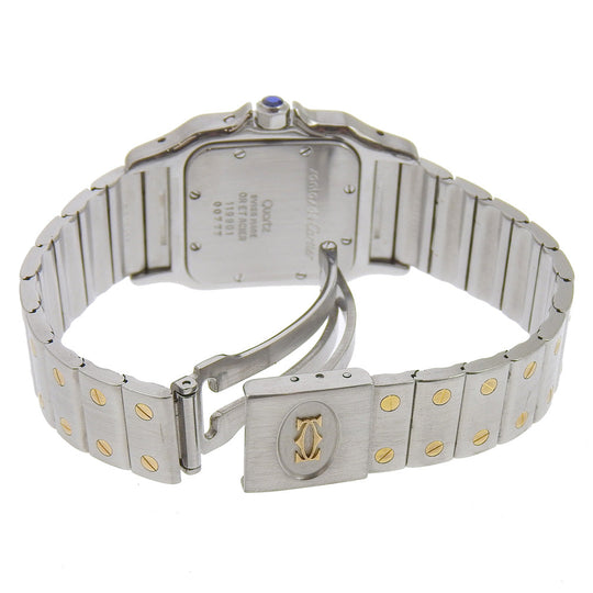 CARTIER Watches Quartz W20007C4 Stainless Steel , YG Silver Moon phase Santos Galve LM beige dial