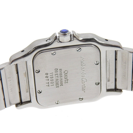 CARTIER Watches Quartz W20007C4 Stainless Steel , YG Silver Moon phase Santos Galve LM beige dial