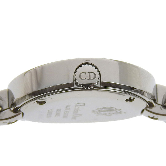 Dior Watches Quartz CD022110 Stainless Steel Silver Maris black dial Women Used Authentic