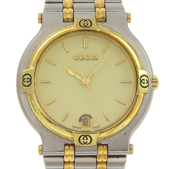 GUCCI Watches Quartz 9000M Stainless Steel Silver gold dial