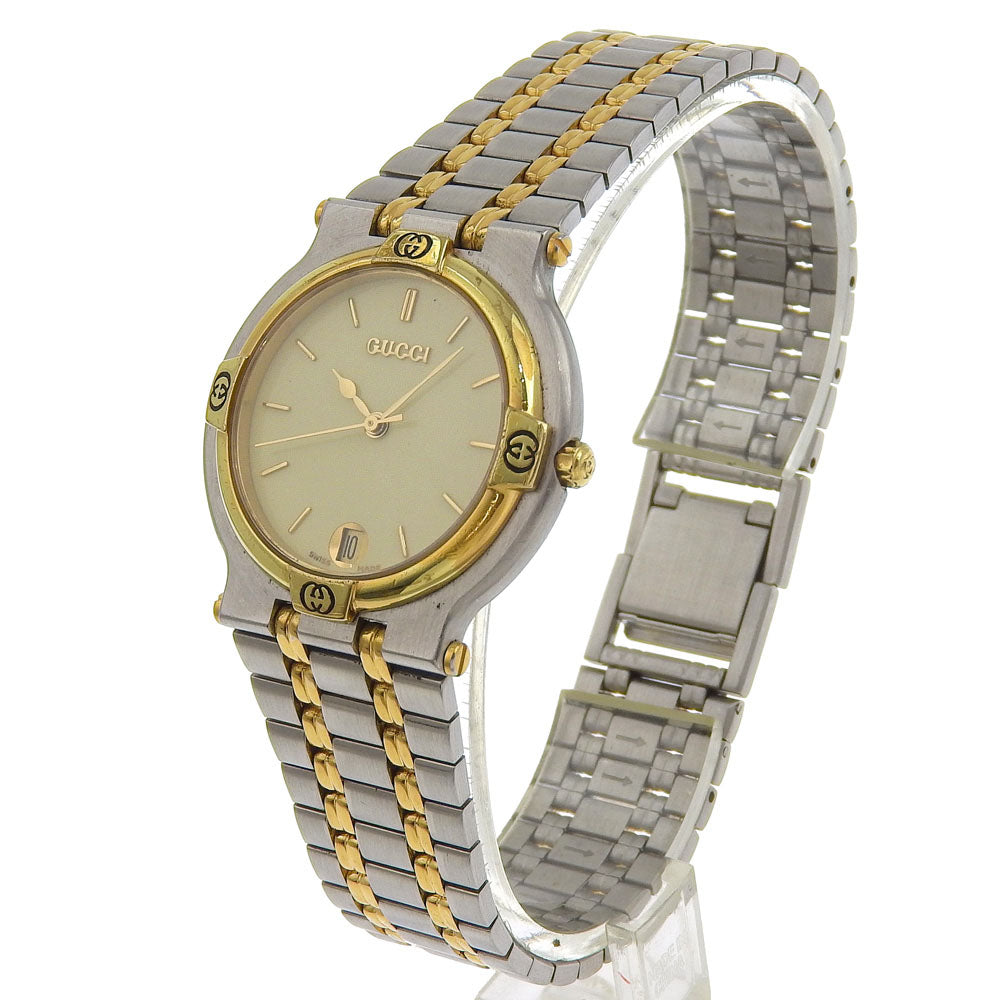 GUCCI Watches Quartz 9000M Stainless Steel Silver gold dial