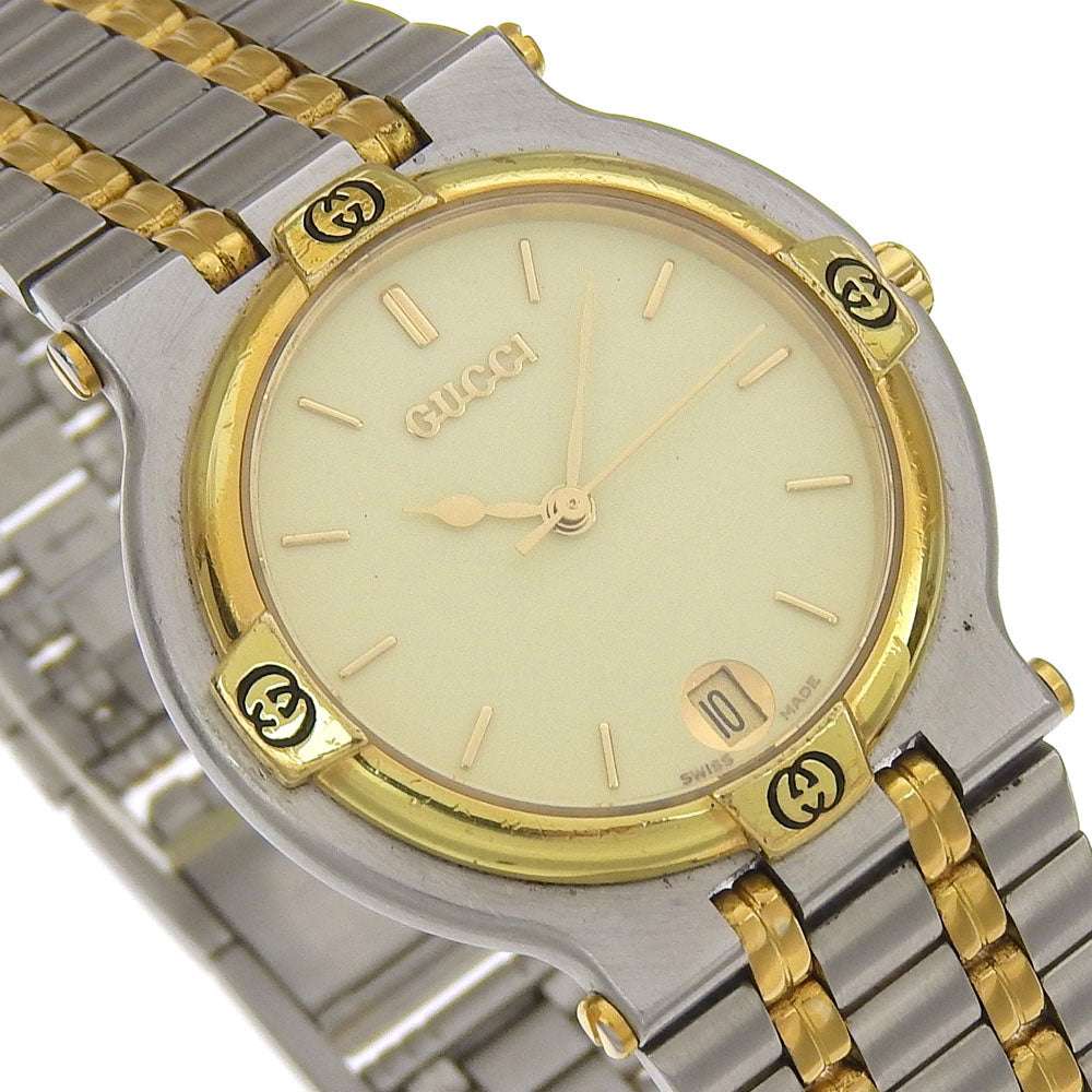 GUCCI Watches Quartz 9000M Stainless Steel Silver gold dial