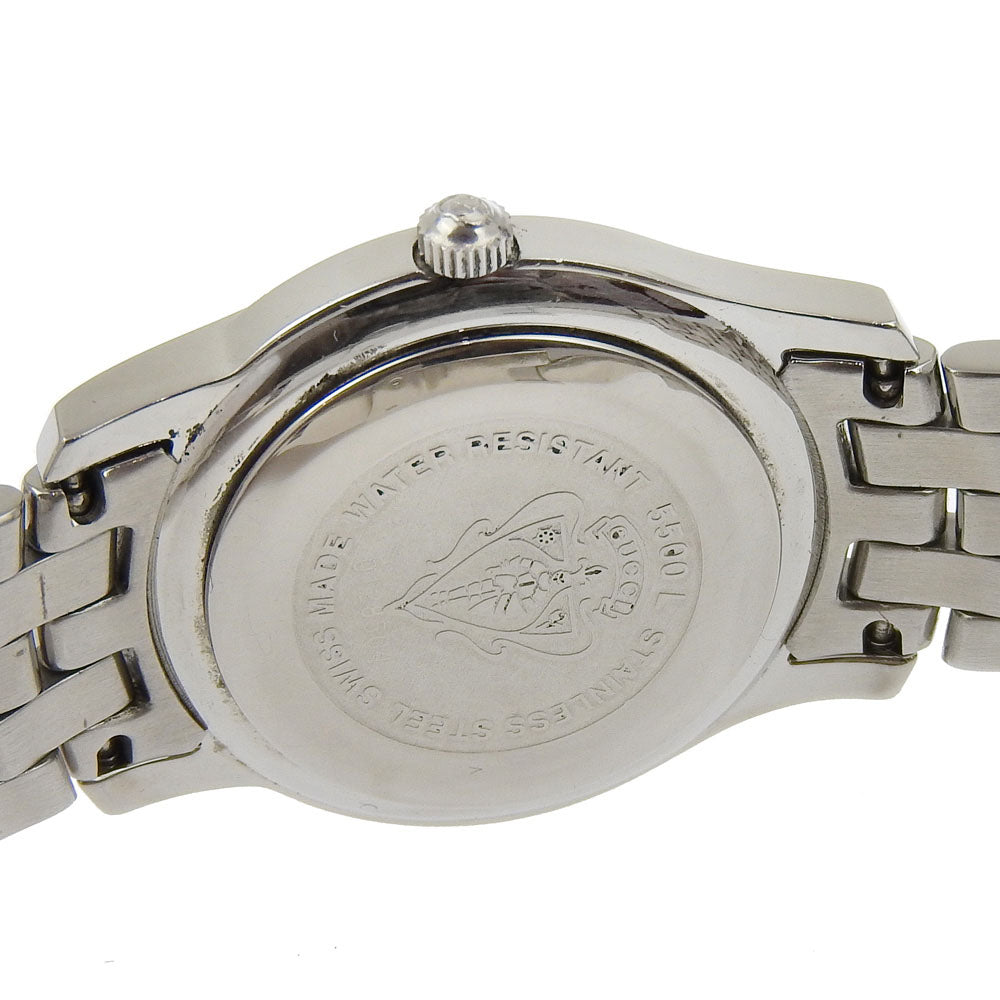 GUCCI Watches Quartz 5500L Stainless Steel Silver black dial Women Used Authentic
