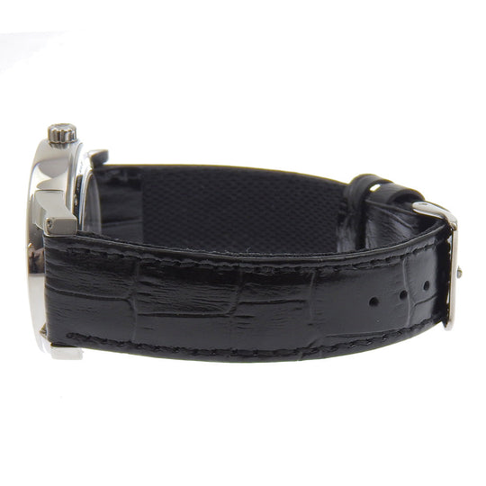 TIFFANY&Co. Watches Mechanical Automatic Z1810.68.10A10A00A Stainless Steel , Embossed Leather Silver Atlas Dome black dial mens Used Authentic