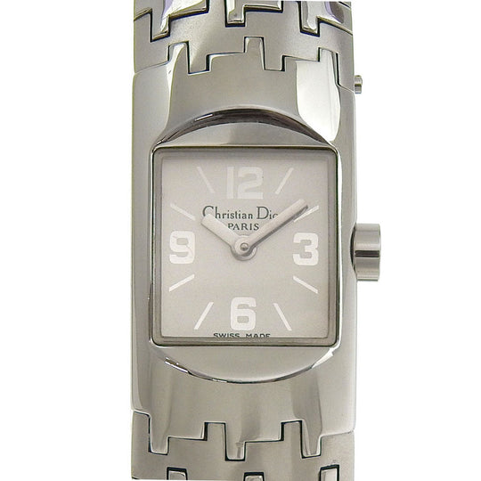 Dior Watches Quartz D96-100 Stainless Steel Silver Diophyllic White dial Women Used Authentic