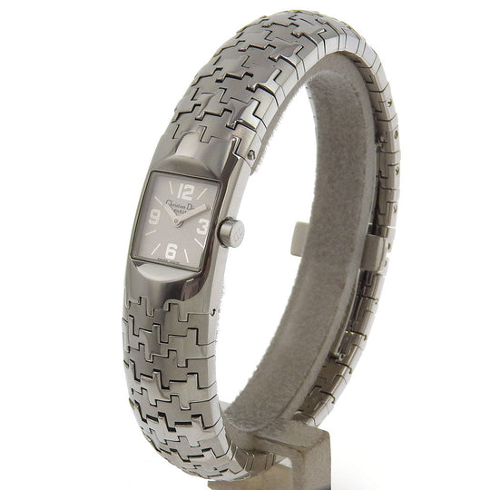 Dior Watches Quartz D96-100 Stainless Steel Silver Diophyllic White dial Women Used Authentic
