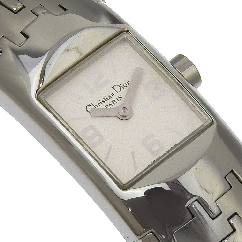 Dior Watches Quartz D96-100 Stainless Steel Silver Diophyllic White dial Women Used Authentic