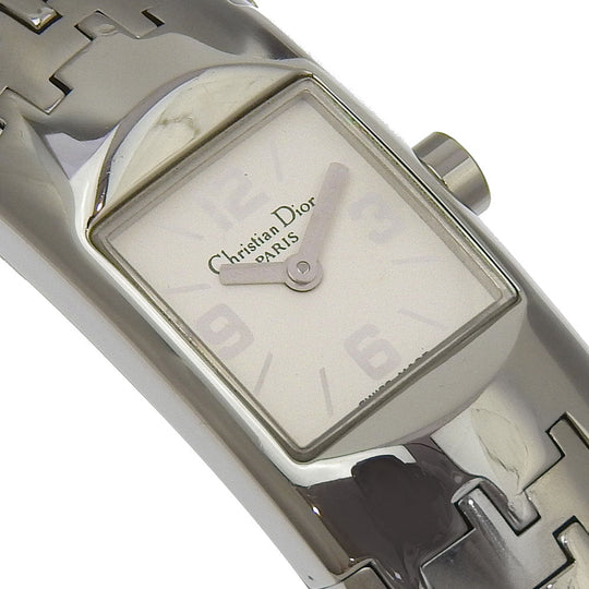 Dior Watches Quartz D96-100 Stainless Steel Silver Diophyllic White dial Women Used Authentic