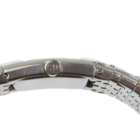 Dior Watches Quartz D96-100 Stainless Steel Silver Diophyllic White dial Women Used Authentic