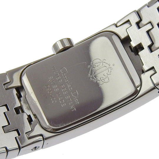 Dior Watches Quartz D96-100 Stainless Steel Silver Diophyllic White dial Women Used Authentic