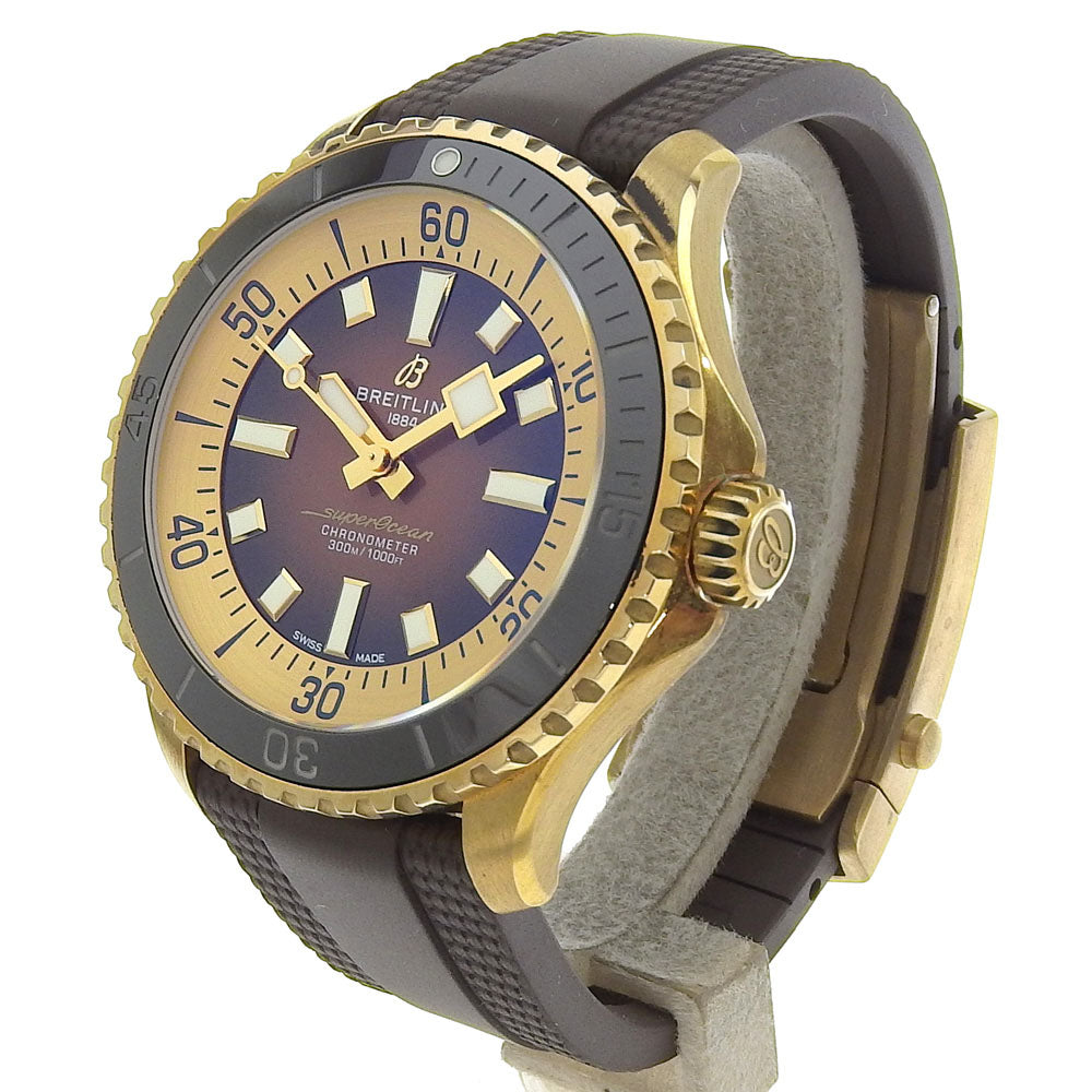 BREITLING Watches N17376201Q1S1 Rubber, Bronze gold cal.SW200-1 Super Ocean Automatic 44 mens Used Authentic