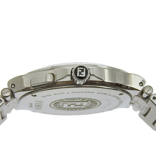 FENDI Watches Quartz 4700G Stainless Steel Silver high speed black dial